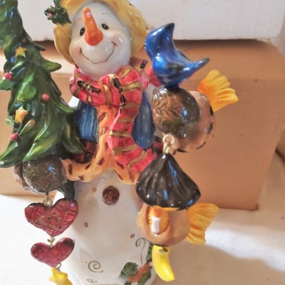 Vintage Christhomas Corp. Christmas Snowman with all the Trimmings Figurine NWT - Picture 5 of 9